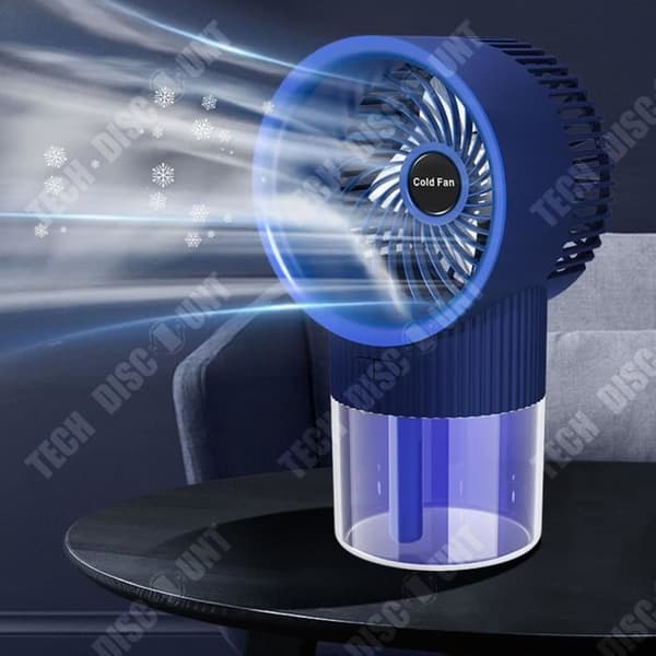 TD® Royal Blue Refillable Fläkt Mini Desktop Delikat Spray Befuktningsluftkylare