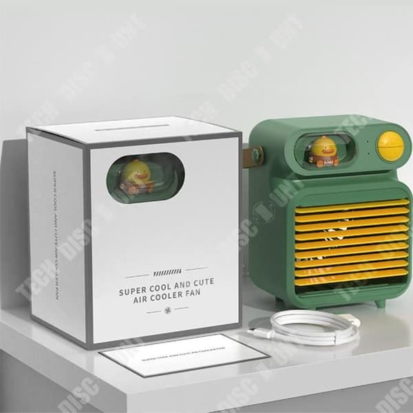 TD® Mini Air Cooler Purifier USB Charging Cartoon Desktop Luftfuktare Fläkt
