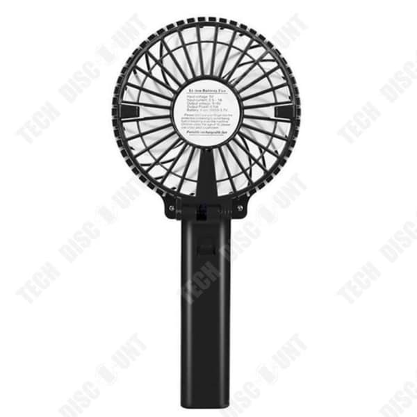 TD® BLACK Mini Summer Fläkt USB Uppladdningsbar Justerbar Flerhastighets Vikbar kylare Hälsosam handhållsficka