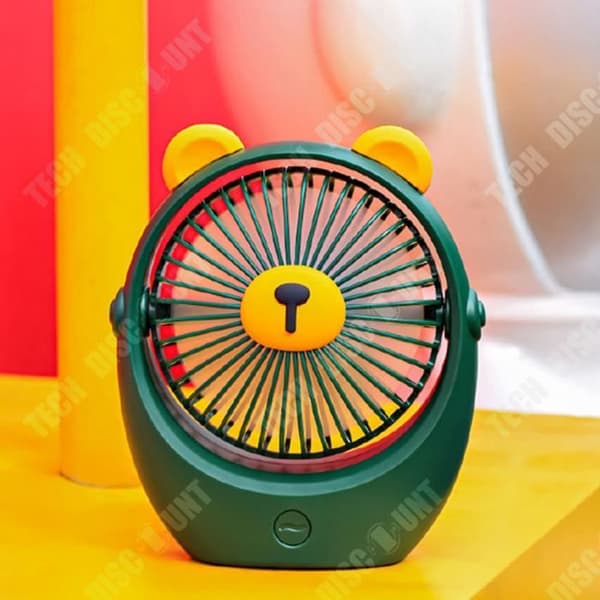TD® Creative tide cool bear 6 tums skrivbordsfläkt usb-laddning hem tecknad kontor stor vindfläkt
