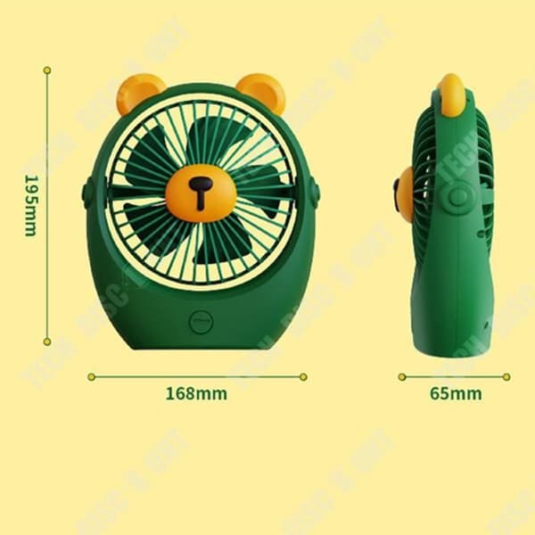 TD® Creative tide cool bear 6 tums skrivbordsfläkt usb-laddning hem tecknad kontor stor vindfläkt