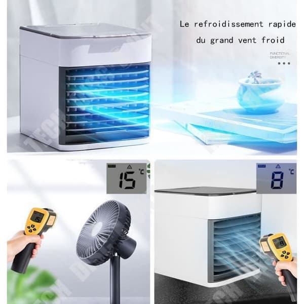 TD® USB Mini Luftkylare Kylning Hemmakontor Kylfläkt Bärbar mobil befuktningsfläkt