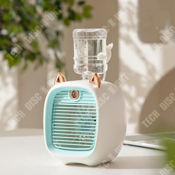 TD® Sprayfläkt usb-laddning mute befuktningsfläkt studenthem kontorsbord liten fläkt