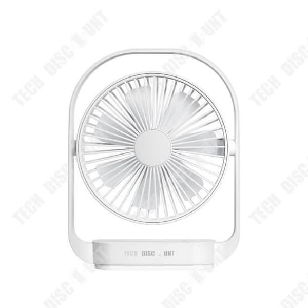 TD® 6 tums USB-fläkt Utomhus bärbar väggfläkt 4 hastigheter Mute Night Light Liten skrivbordsfläkt