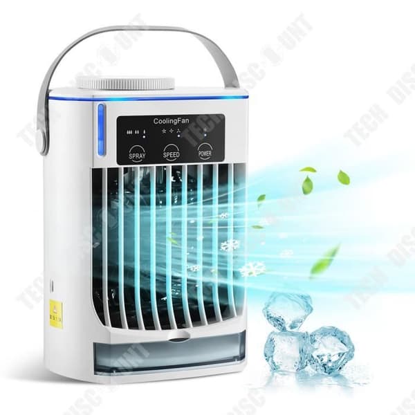 TD® Desktop Fläkt 3 Justerbara hastigheter Ultraljudsatomisering 500ml Stor kapacitet vattentankkylning