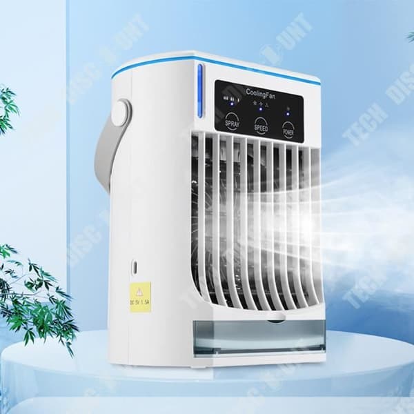 TD® Desktop Fläkt 3 Justerbara hastigheter Ultraljudsatomisering 500ml Stor kapacitet vattentankkylning