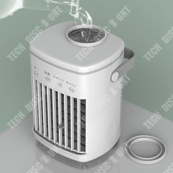 TD® Kylfläktar Fyra hastigheter Sju färgers stämningsljus Effektiv kylning Mini kylare