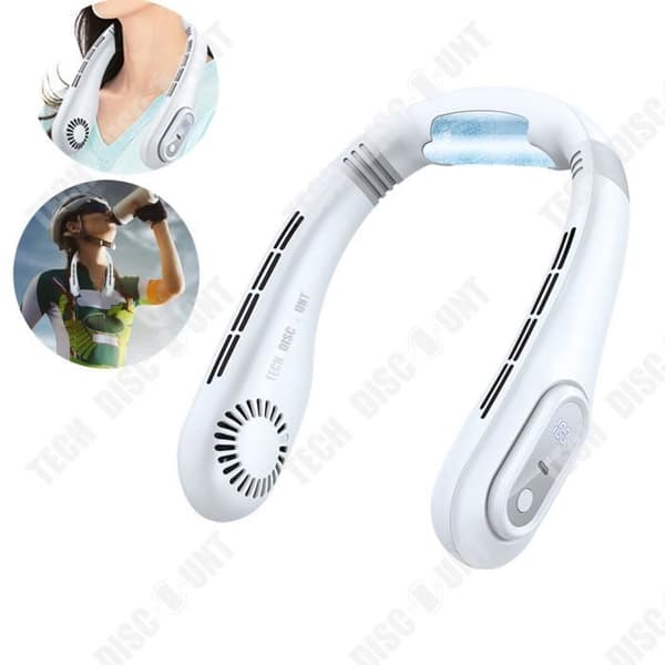 TD® Hanging Neck Fläkt Sommar Utomhus Mute Luftkonditioneringsfläkt Skakhuvud Bärbar laddningsfläkt