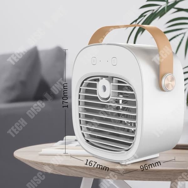 TD® USB Cooler Spray Refrigeration Bärbar Bärbar Uppladdningsbar Luftkonditionering Fläkt Mini Cooler