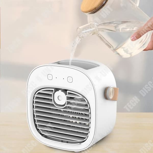 TD® USB Cooler Spray Refrigeration Bärbar Bärbar Uppladdningsbar Luftkonditionering Fläkt Mini Cooler