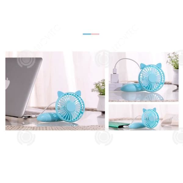 INN® Creative fläkt handhållen tecknad bärbar mute usb enkel mini inomhus utomhuskylning litet fläktfodral