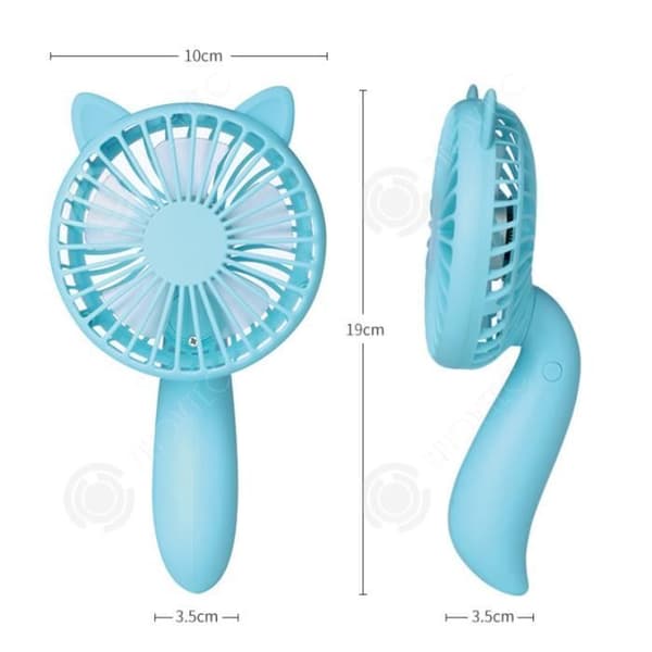 INN® Creative fläkt handhållen tecknad bärbar mute usb enkel mini inomhus utomhuskylning litet fläktfodral