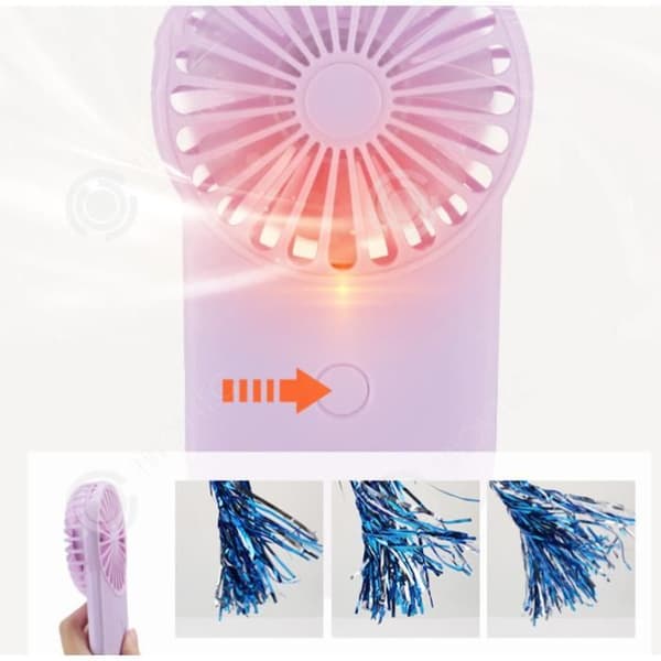 INN® Kreativ bärbar fickfläkt USB-laddning mini bärbar tyst liten lång utgång utomhus hemma resa sommar student