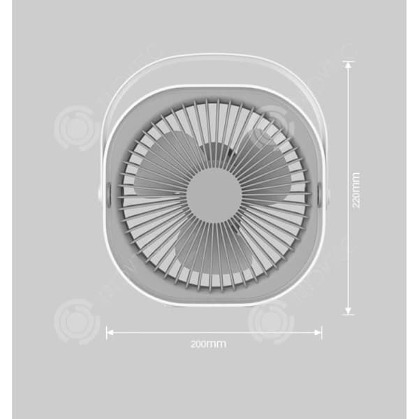 INN® Silent Desk Fläkt Sommar Kreativ present Kontorsskrivbord Bärbart Bärbart USB Laddningsbord Fläkt Liten elektrisk