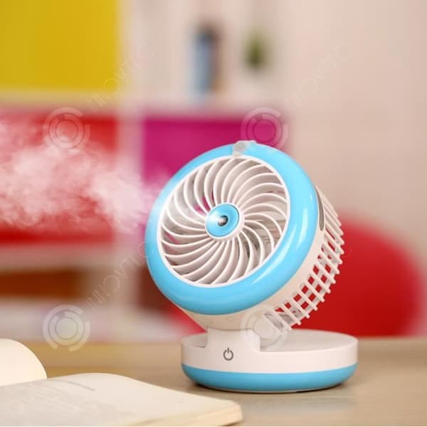 INN® Desktop luftkonditionering fläkt spray kylning usb liten elektrisk uppladdningsbar student sovsal säng bu