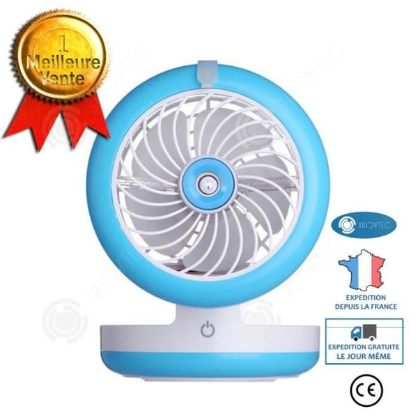 INN® Desktop luftkonditionering fläkt spray kylning usb liten elektrisk uppladdningsbar student sovsal säng bu