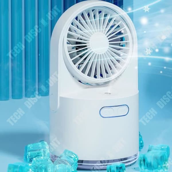 TD® Spray Luftfuktare Fläkt Tyst Kylfläkt Liten USB Fläkt