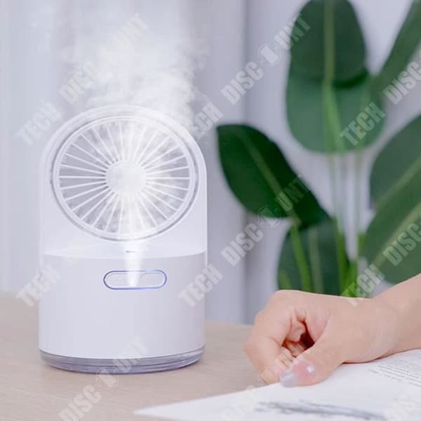 TD® Spray Luftfuktare Fläkt Tyst Kylfläkt Liten USB Fläkt
