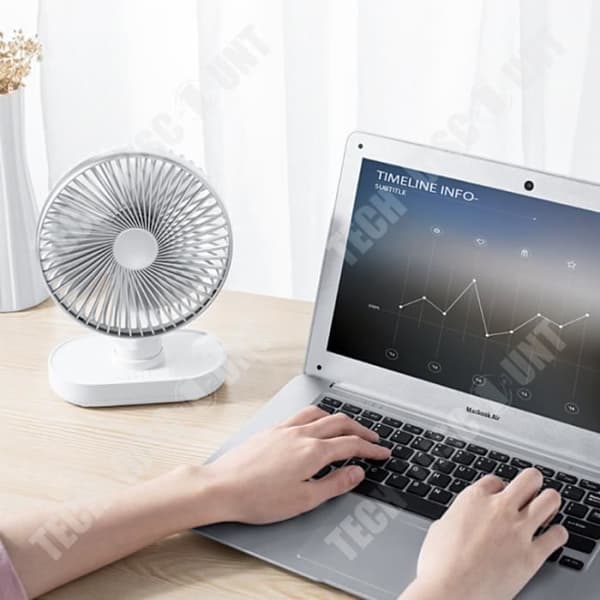 TD® Refrigeration kan skaka huvudet elektrisk fläkt USB-laddning stationär tyst elektrisk fläkt Minifläkt
