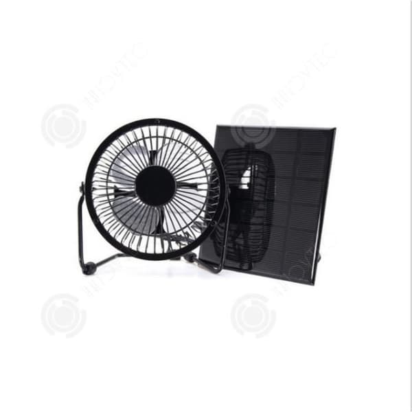 INN® Fläkt Solpanel Bärbar Ventilation Camping Fläkt Utomhuskylning Solcellspanel