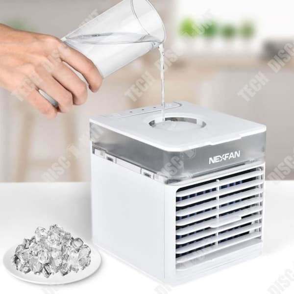 TD® Colorful LED Air Cooler Office Sovrum Liten mobil luftkonditionering Sterilisering Multifunktion USB Luftkonditioneringsfläkt