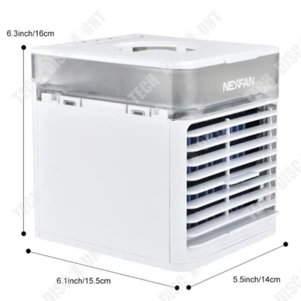 TD® Colorful LED Air Cooler Office Sovrum Liten mobil luftkonditionering Sterilisering Multifunktion USB Luftkonditioneringsfläkt