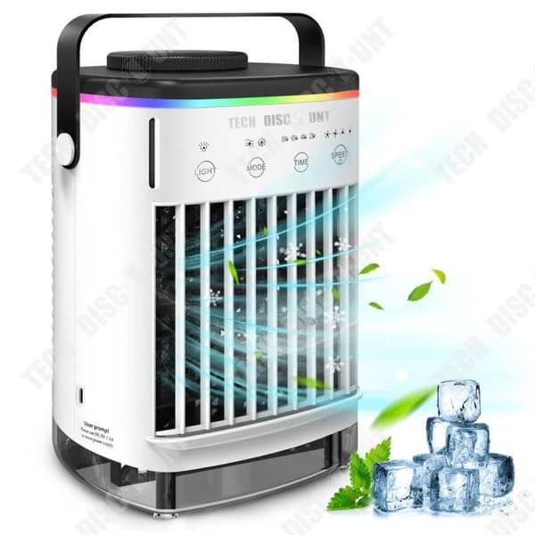 TD® 4-hastighets luftkonditioneringsfläkt USB luftfuktning spray kylfläkt