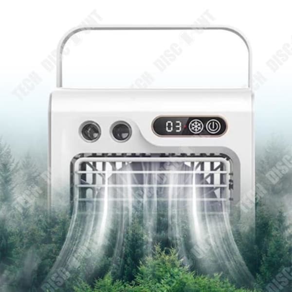 TD® Desktop Kylfläkt Luftkylare Kyl Spray Fläkt Bärbar luftkonditionering