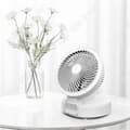 Miniatyrbild 3 av 4: TD® Skrivbordsfläkt 4 hastigheter Smart nattlampa 120° rotation vänster/höger Fällbar elektrisk fläkt