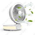 Miniatyrbild 2 av 4: TD® Skrivbordsfläkt 4 hastigheter Smart nattlampa 120° rotation vänster/höger Fällbar elektrisk fläkt