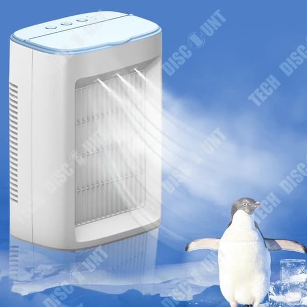 TD® Hushållsluftkylare mini kylfläkt liten luftkonditionering luftfuktare tre hastigheter cirkulerande luft