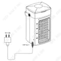 Miniatyrbild 4 av 4: TD® Elektrisk fläkt Vatten Luftkonditionering Fläkt Kalluftfuktning Kylskåp USB Luftkonditionering Fläkt Vit