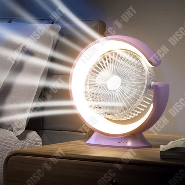 TD® Multifunktions elektrisk fläkt multi-vinkel roterande bordslampa fläkt hemmakontor skrivbordsfläkt