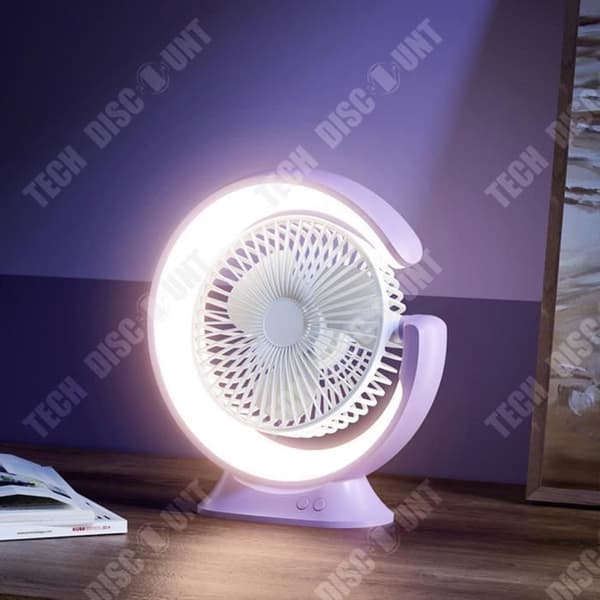 TD® Multifunktions elektrisk fläkt multi-vinkel roterande bordslampa fläkt hemmakontor skrivbordsfläkt