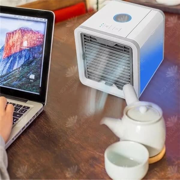 HTBE® TD® Luftkylare TD® Bärbar Minifläkt Elektrisk Hemdimkylare Inomhus och utomhuskontor