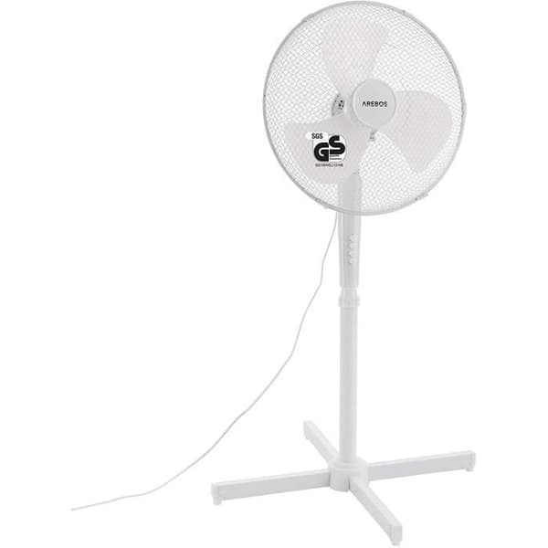 Piedestalfläkt - Märke - Modell - 45 Watt - 80° oscillation - 3 hastighetsnivåer- USED