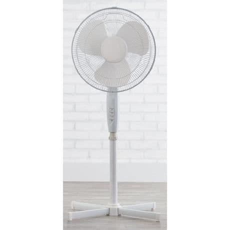 Piedestalfläkt - Vit - 40 cm - 3 hastigheter - Höjd 1m30 - Tyst- USED