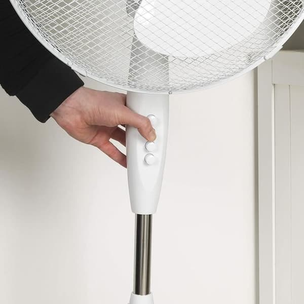 Elektrisk piedestalfläkt - Beldray - 40 cm - 3 hastigheter - Justerbart lutningshuvud- USED