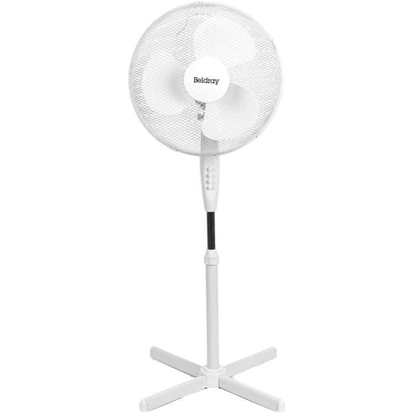 Elektrisk piedestalfläkt - Beldray - 40 cm - 3 hastigheter - Justerbart lutningshuvud- USED
