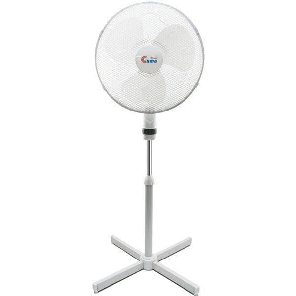 Oscillerande fläkt på teleskopstativ 50 W Vit 3 hastigheter diam 40 cm- USED