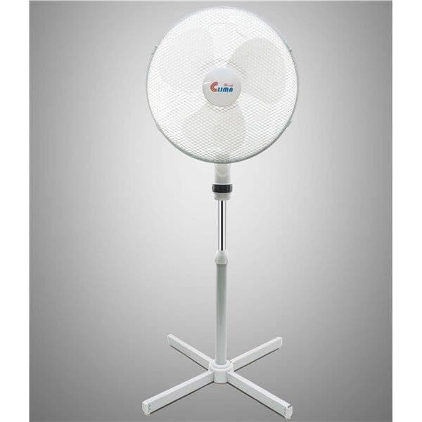 Oscillerande fläkt på teleskopstativ 50 W Vit 3 hastigheter diam 40 cm- USED