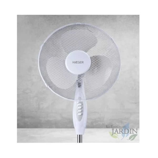 Suinga piedestalfläkt - HAEGER - 3 hastigheter - bladdiameter 40cm - 45W- USED