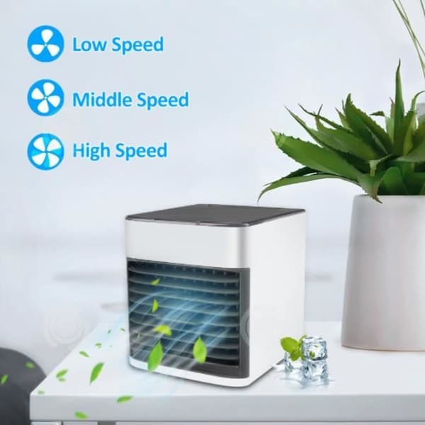 Ventilator - INNOVTEC - Mini Luftkylare 3 i 1 - USB - 3 Hastigheter - Avfuktare