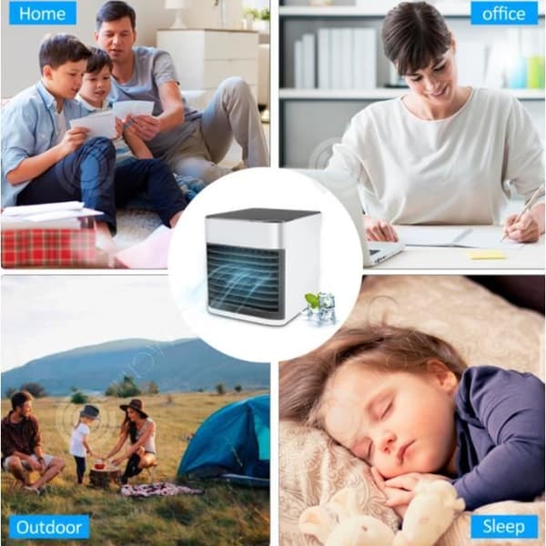 Ventilator - INNOVTEC - Mini Luftkylare 3 i 1 - USB - 3 Hastigheter - Avfuktare
