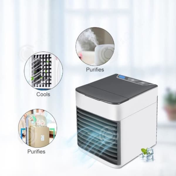 Ventilator - INNOVTEC - Mini Luftkylare 3 i 1 - USB - 3 Hastigheter - Avfuktare