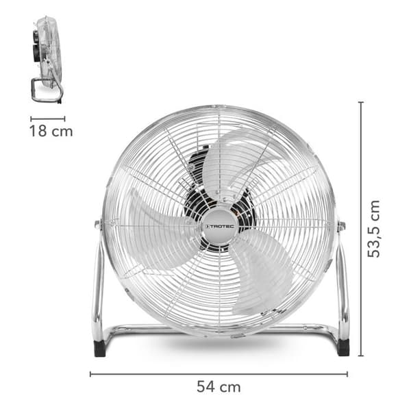 Golvvifte TVM 18 - TROTEC - 100 W - 3 hastigheter - vinklingsbar 100°