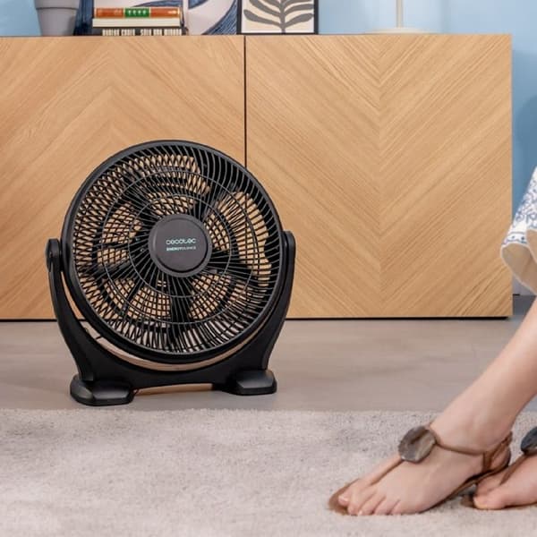 Cecotec Industriell golvfläkt EnergySilence 1400 FloorFlow. 50W, Diameter 14 tum, 3 hastigheter, 5 aerodynamiska blad.