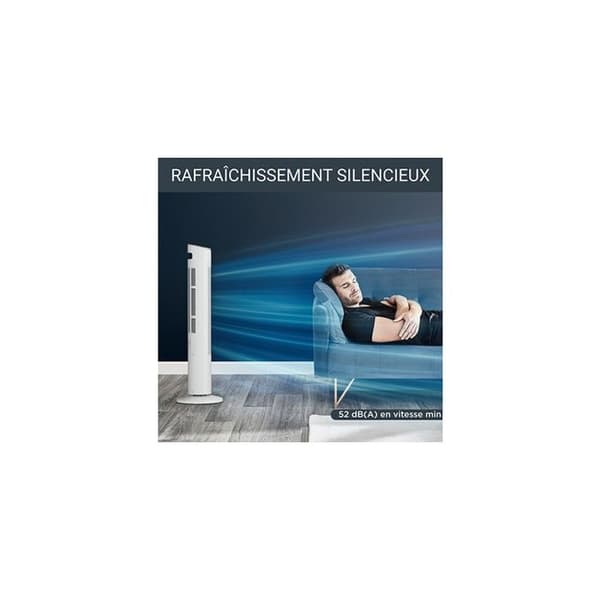 Rowenta Kolumnfläkt 102cm 40w 3 hastigheter vit - vu6871f0