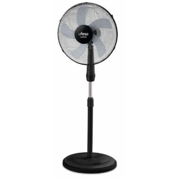 UFESA SEATTLE Svart piedestalfläkt - 50 W - Vit