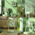 Miniatyrbild 4 av 4: INN Skrivbordsventilator med 3 hastigheter 30x16cm bärbar och hopfällbar USB-laddad nattlampa tillgänglig